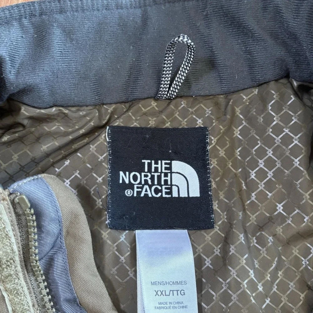 The North Face Mens 2XL Brown Insulated Parka Jacket AXEO Full Zip Outdoor